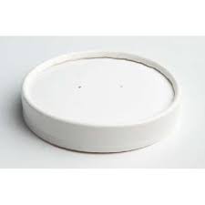 26oz - 32oz White Paper Vented Soup Lid