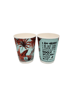 12oz Double Walled Compostable Hot Cup - Nature Design