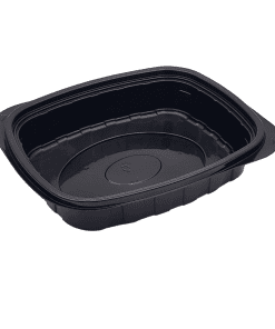 36oz 1 Compartment Black Microwaveable Meal Tray