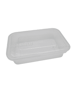 500ml Heavy Duty Plastic Microwaveable Container and Lid (C500H)