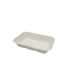450ml Leakproof Bagasse Rectangular Tray
