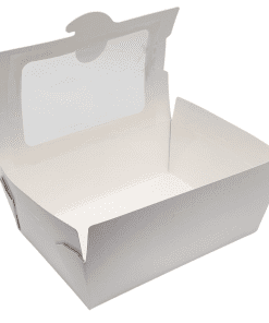 #3 Biopak White Window Container