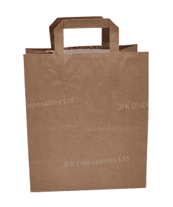 10" Kraft Paper Carrier Bag External Handle