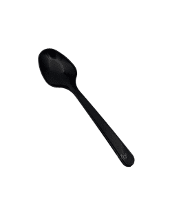 Black Plastic Reusable Soup Spoon