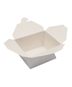 #1 Biopak 26oz White Paper Container