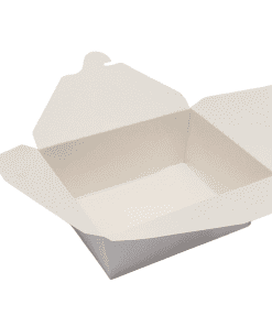 #8 Biopak 46oz White Paper Container