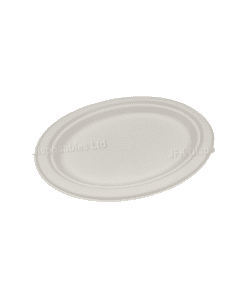 10" Oval Bagasse Plate